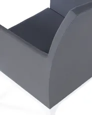 Set of 6 Garden Chairs BACOLI Fabric Dark Grey_825768
