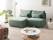 Modular Corner Sofa NERBO Fabric Light Green Right Hand_1035338