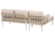 Garten Ecksofa mit Tisch 3-Sitzer ORTE Metall Beige rechtsseitig_1125235