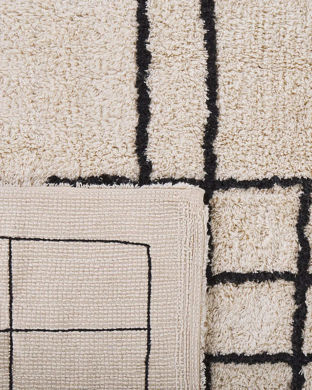 Rug TURHAL Beige 160 x 230 cm Cotton_817607