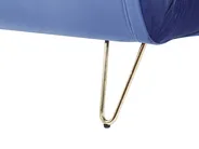 Sofa Set 3-Sitzer VESTFOLD Samtstoff Marineblau_808929