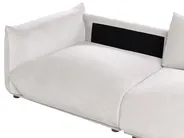 Sofa 3-Sitzer LUVOS Samtstoff Taupe_970506