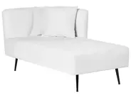 Left-Hand Chaise Longue RIOM Fabric White_877254
