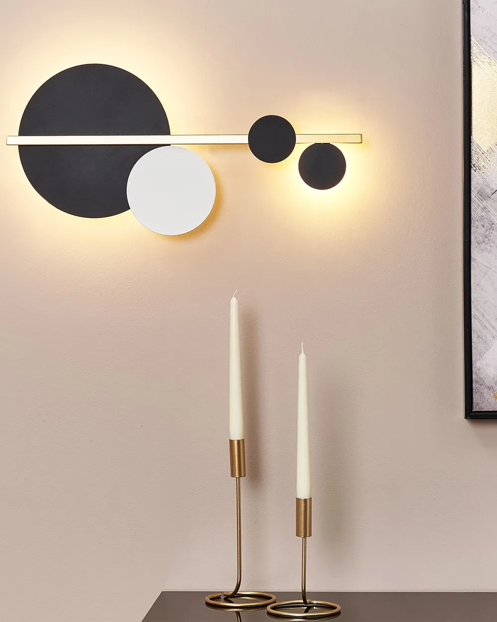 LED Wandlampe PARITA Metall Schwarz