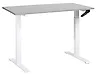 Schreibtisch manuell höhenverstellbar DESTINES 120 cm x 72 cm Grau / Weiß