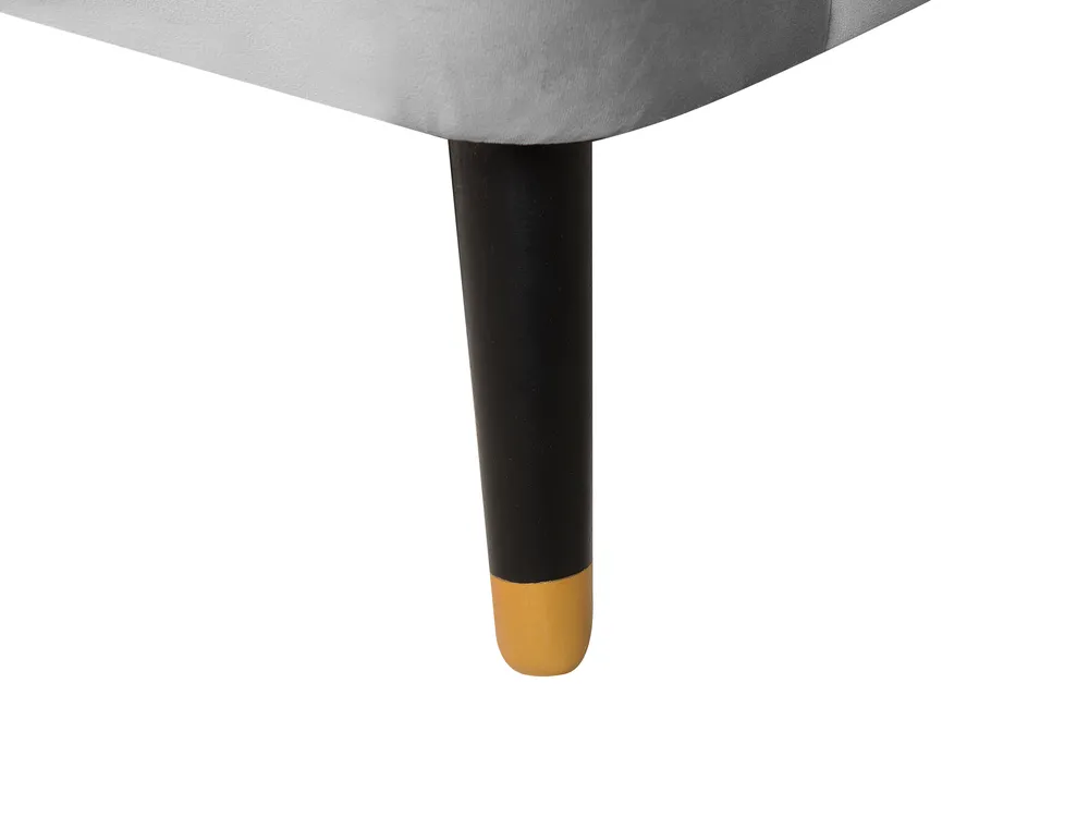 Sofa 3-Sitzer ALSVAG Samtstoff Hellgrau_732254
