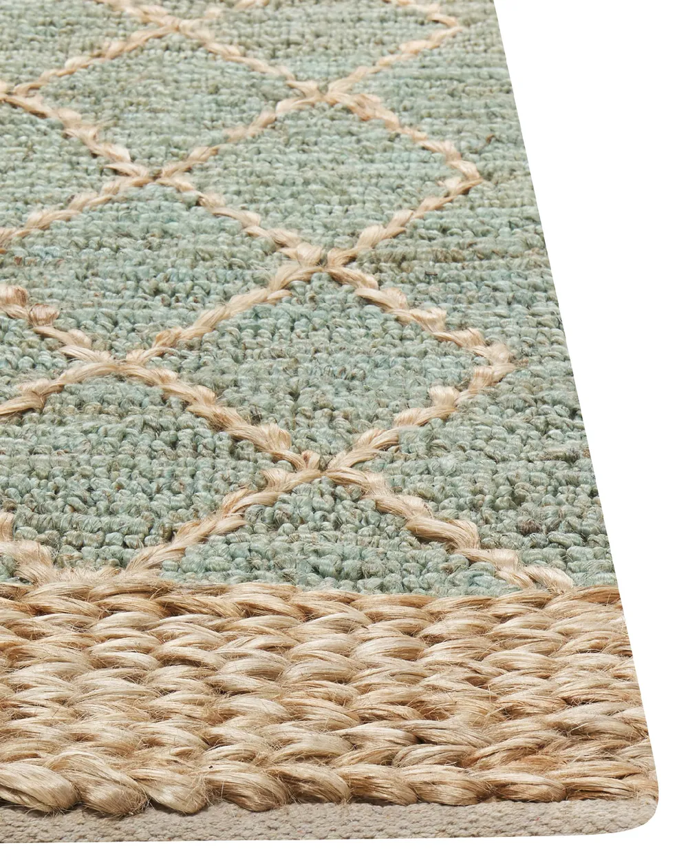 Teppich TELLIKAYA Grün 80 x 300 cm Jute_886258