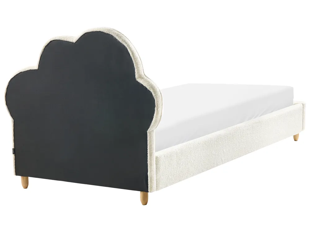 Kids Bed Cloud Boucle BELLEVUE 90 x 200 cm (EU Single) Off-White_984348