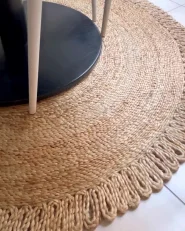 Rug ERENCE Beige ø 140 cm_1172220