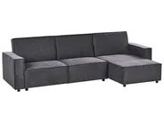 Eckschlafsofa 3-Sitzer ROMEDAL II Stoff Graphitgrau linksseitig_971429