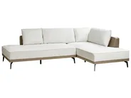 Corner Sofa 3 Seater MYKEN Fabric Off-White Left Hand_939609