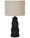Tischlampe VILAR Keramik Schwarz