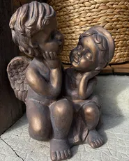 Garden Figurine DAMARO Children Brown_1027292