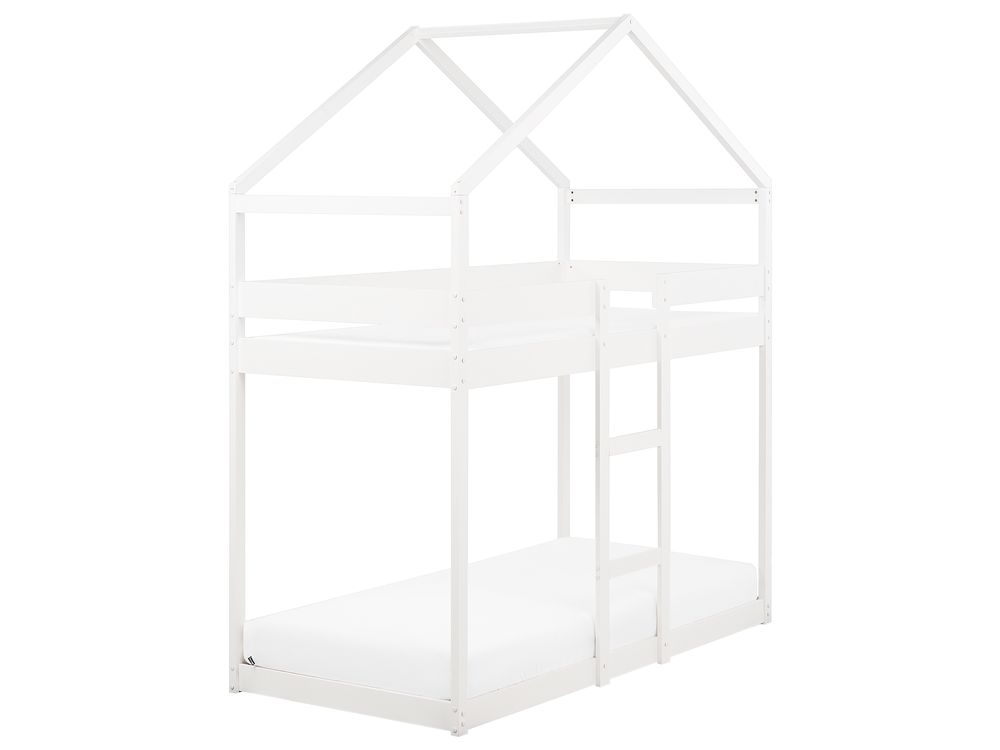 Hoogslaper Huis Dennenhout LABATUT 90 x 200 cm Wit