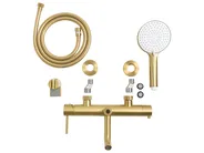 Wandmontierte Bad-Dusch-Mischbatterie MELIQUINA Gold_995989