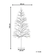 Gartendekoration LED LONKARI 150 cm Baum Braun_1015536