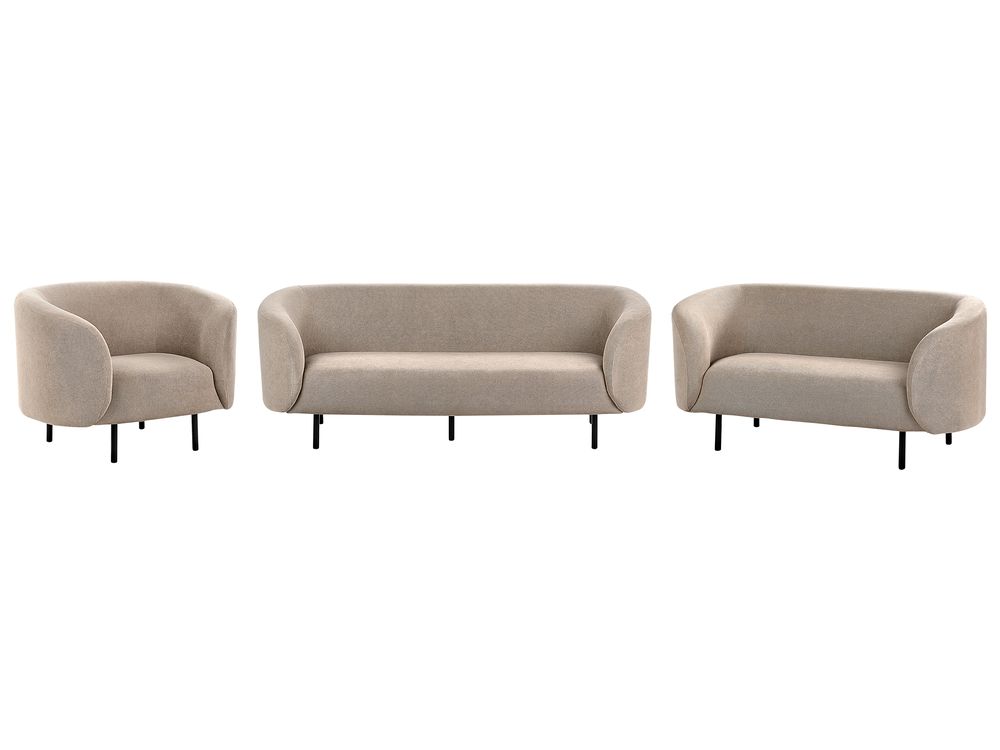 Sofa Set 6-Sitzer LOEN Stoff Taupe