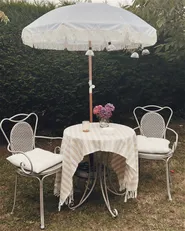 Gartenstuhl 2er Set CILENTO Metall Grau_885054