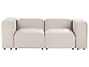 Modulsofa 2-Sitzer FALSTERBO Samtstoff Hellbeige