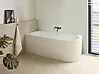 Eckbadewanne GOCTA 170 x 78 cm Weiß rechtsseitig