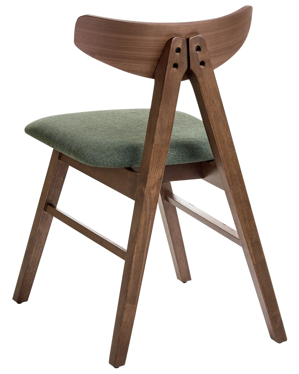 Esszimmerstuhl 2er Set LACOTA Holz Braun / Grün_1054222