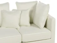 Sofa 3-Sitzer FENSTAD Stoff Cremeweiß_897644