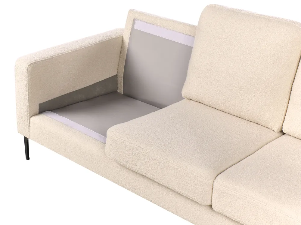 Sofa 3 Seater GAVLE Boucle Beige_968517