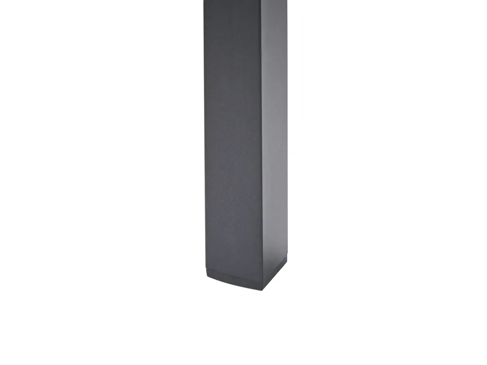 Tuin eettafel VERNIO 180 cm 90 cm Metaal Zwart_909336