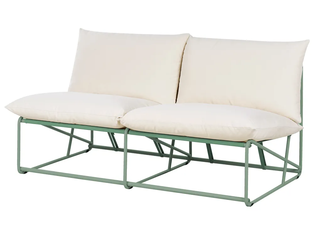 Garden Sofa Set 3 Seater PICO Metal Green_1013099