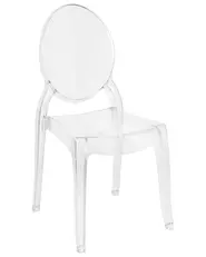 Set of 4 Dining Chairs MERTON Transparent_690272