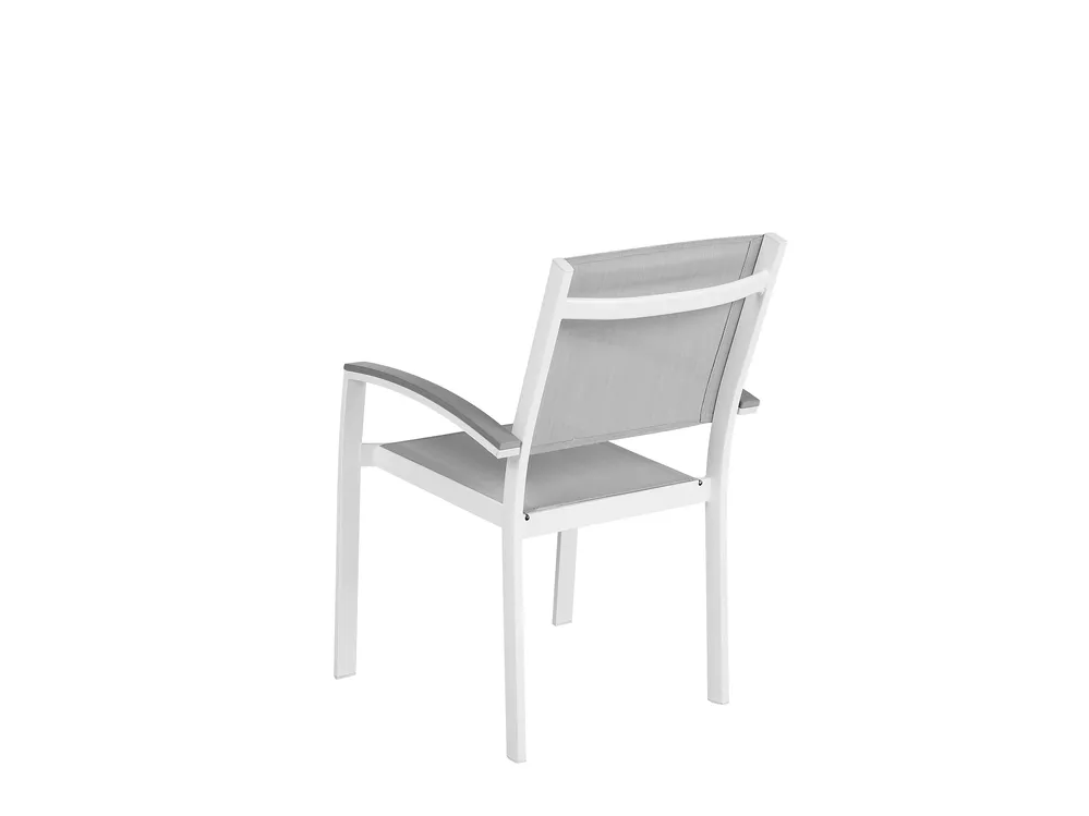 Gartenmöbel Set 6-Sitzer PERETA Metall Grau_738776
