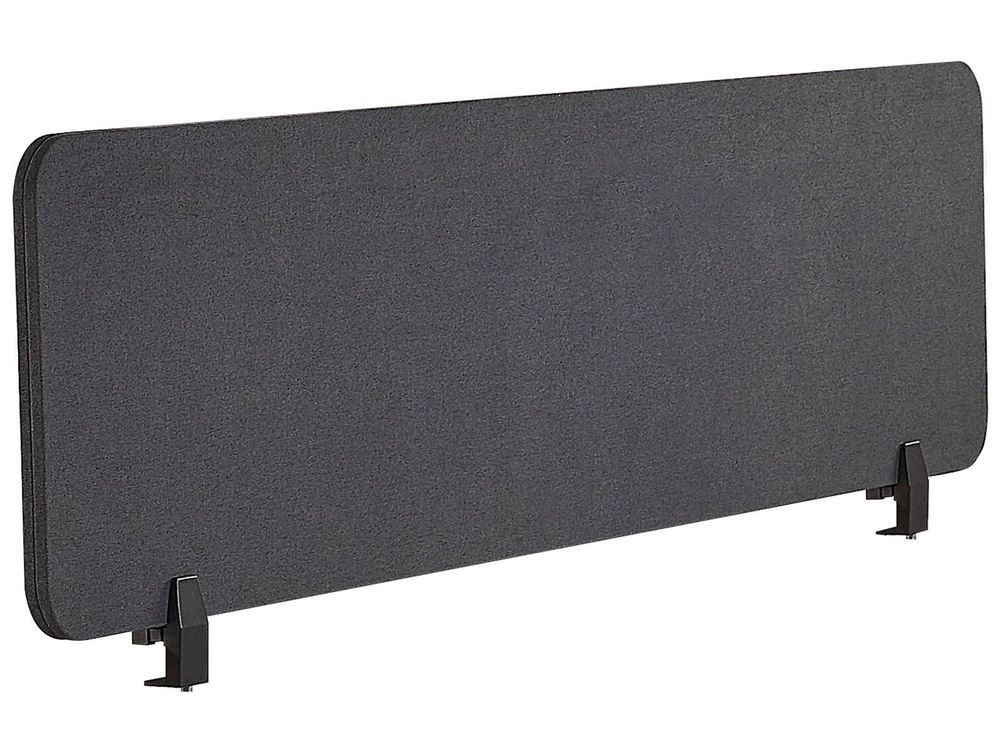 Bureauscheidingswand WALLY 120 x 40 cm Donkergrijs