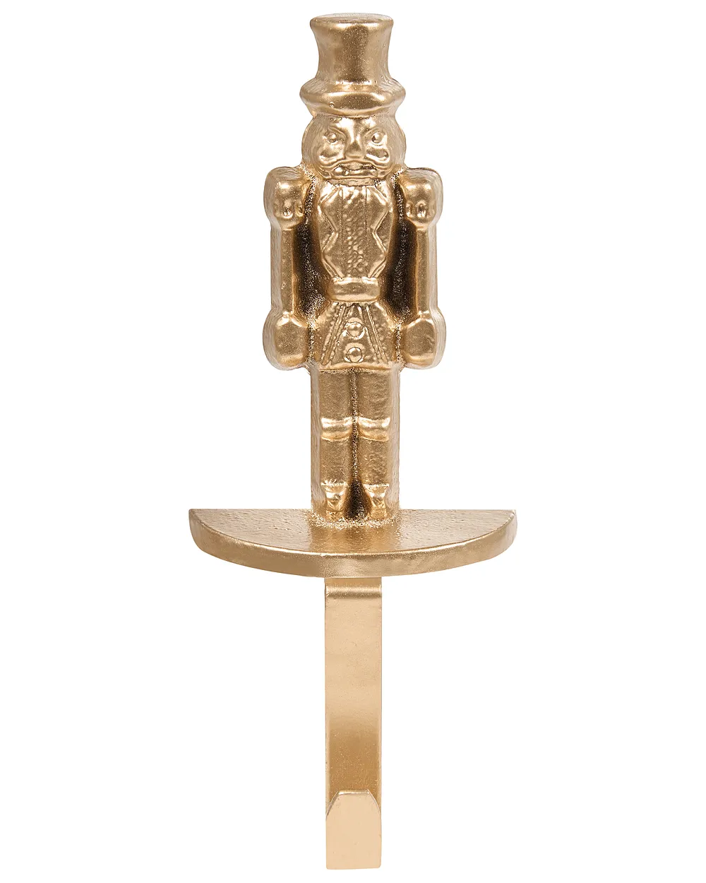 Set of 3 Christmas Stocking Holders KAJAANI 22 cm Nutcracker Gold_1010919