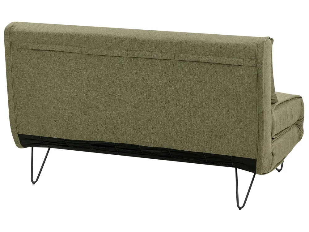 Sofa Set 3-Sitzer VESTFOLD Stoff Olivgrün_930253