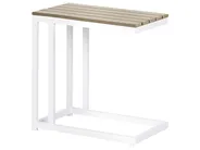 Outdoor Beistelltisch MESSINA 60 cm 35 cm Weiß_932107