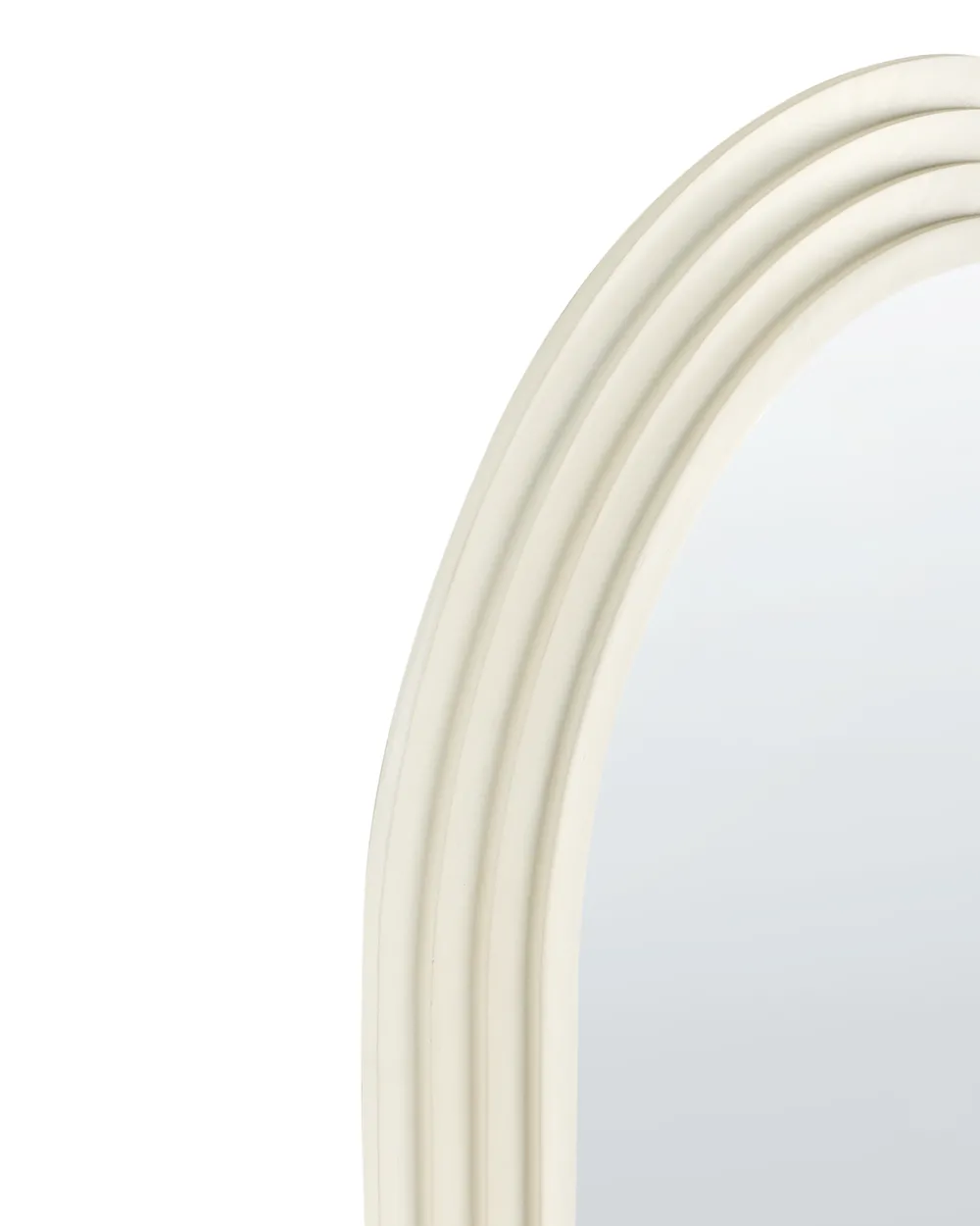 Wall Mirror DIJON 80 cm 170 cm Wood Off-White_995164