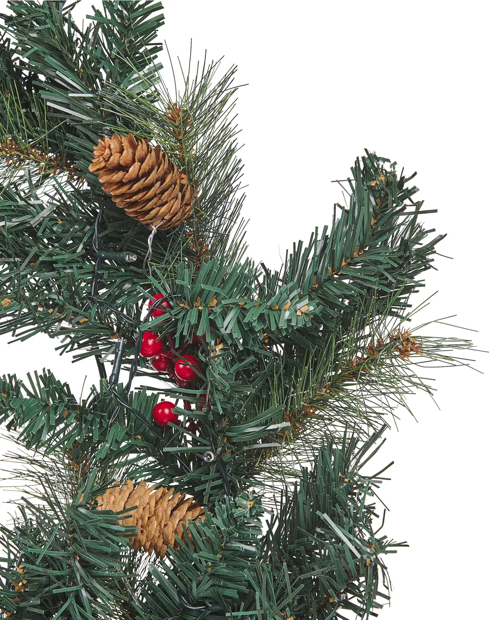 Weihnachtskranz LED TENALA 60 cm Grün_813293