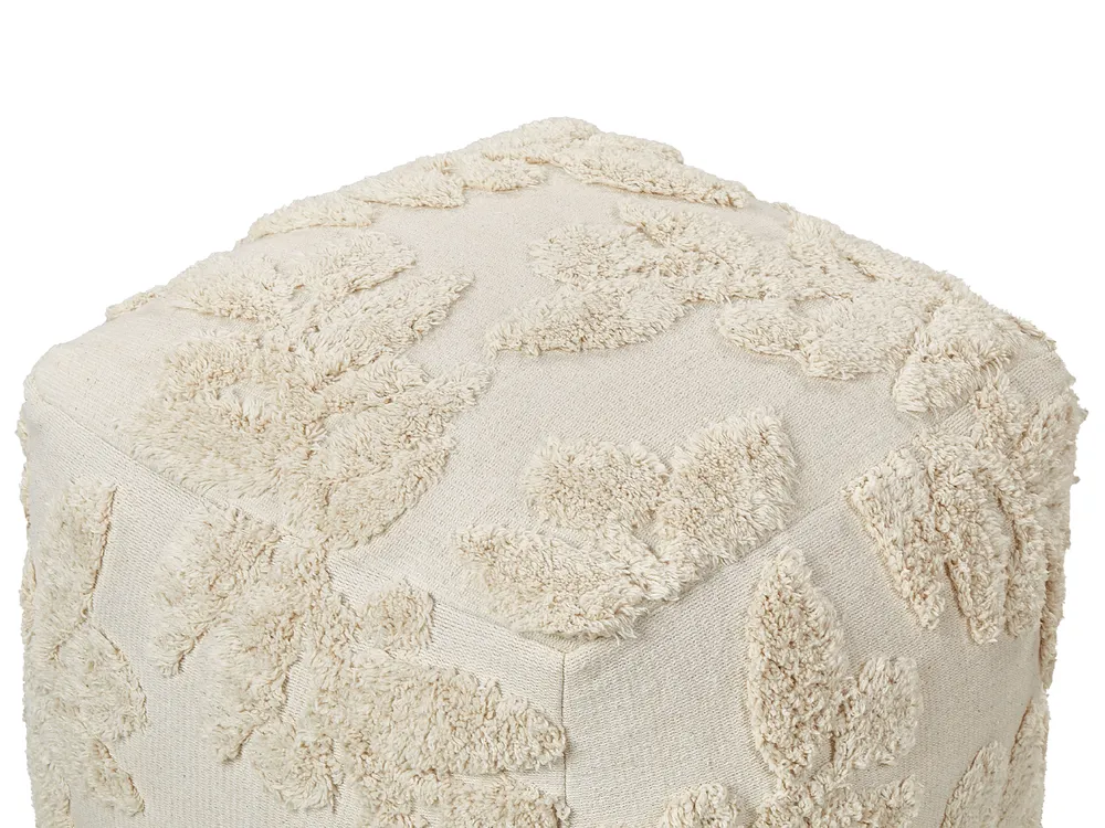 Pouffe Tufted MULTAN Cotton Beige_879361