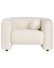 Sessel LEIREN Samtstoff Cremeweiß_920679