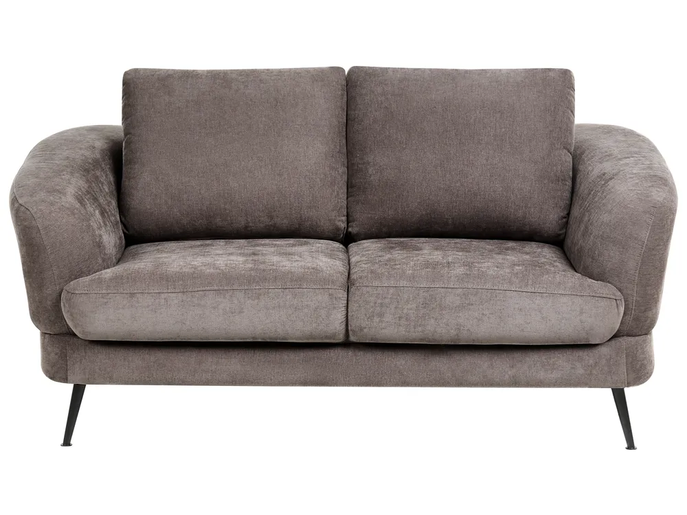 Sofa 2-Sitzer KJAER Chenillegewebe Taupe