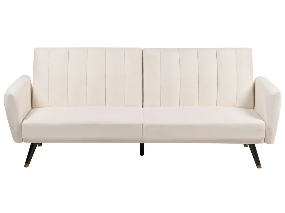 Schlafsofa 3-Sitzer VIMMERBY Stoff Hellbeige