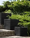Plant Pot PAROS 40 cm Black