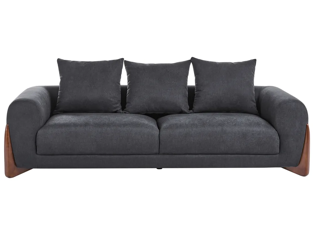 Sofa 3-Sitzer VINLIDEN Schwarz