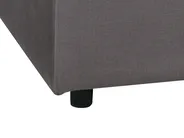 Modulsofa 2-Sitzer FALSTERBO mit Ottomane Samtstoff Taupe_919335