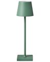 Kabellose LED Tischlampe BACEIRO mit Dimmer Metall Grün