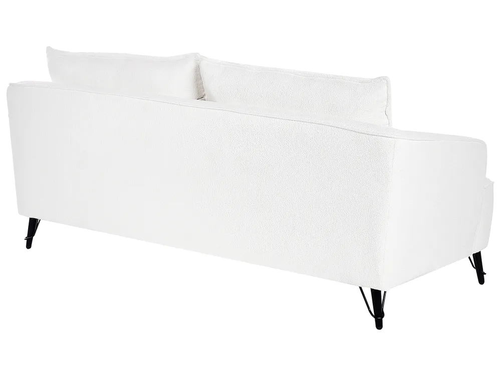 Sofa Set 5-Sitzer HOBRO Bouclé Weiß_948036