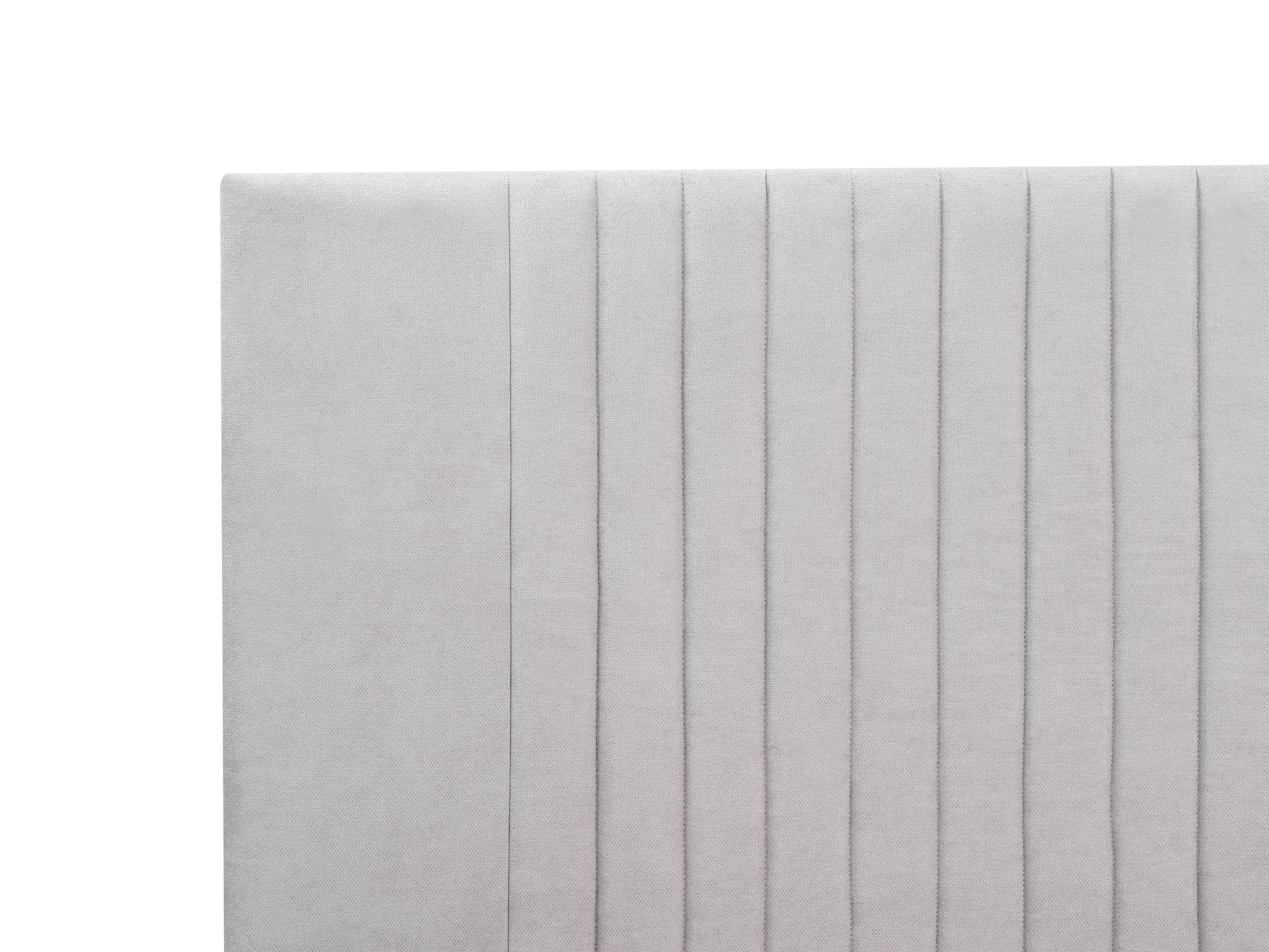 Bed Chenille TALENCE 160 x 200 cm (EU King Size) Light Grey_980980