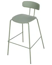 Set of 2 Bar Chairs SIBLEY Light Green_902797