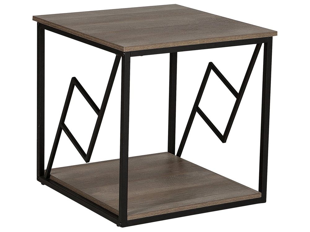 Bijzettafel FORRES Bruin/zwart