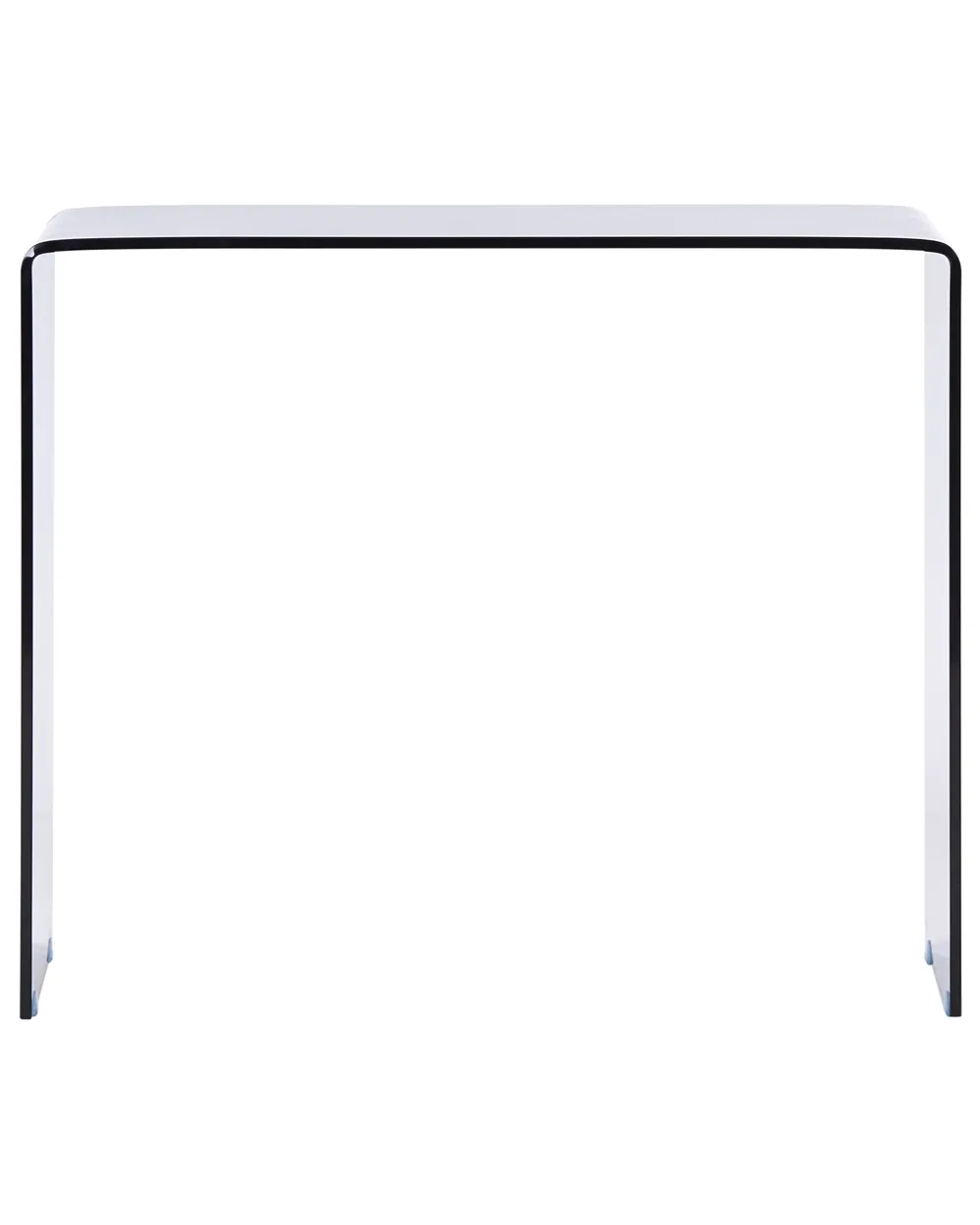Console Table KENDALL Tempered Glass Black_953555
